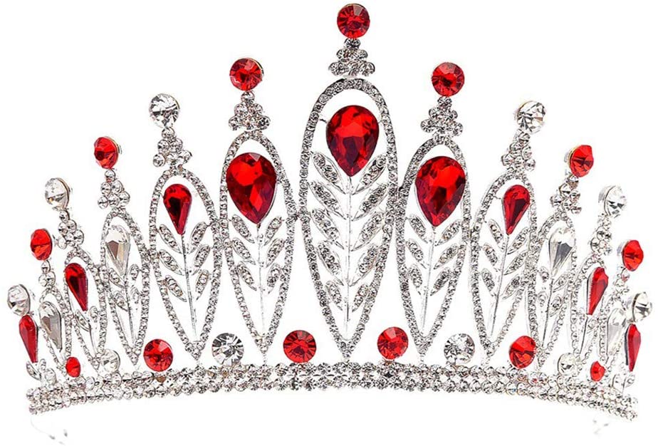 Wedding Crown Bridal Tiara Crystal Gems Rhinestone Tiara Girl Prom Birthday Princess Dress up Party Tiara Crown Hair Accessories Jewelry