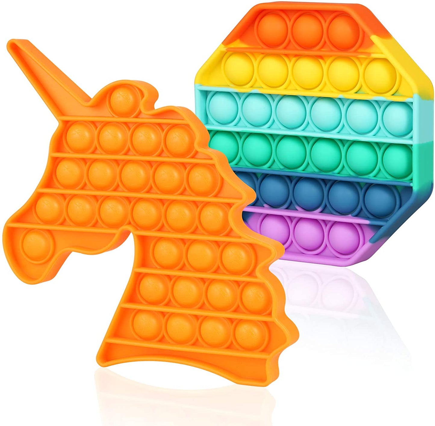 Pop Up It,  Toys Push On Pop Rainbow Bubble Sensory Toys for Anxiety & Stress Relief, Learning Materials, Gifts Toy for Toddlers Boys Girls Kids Teens