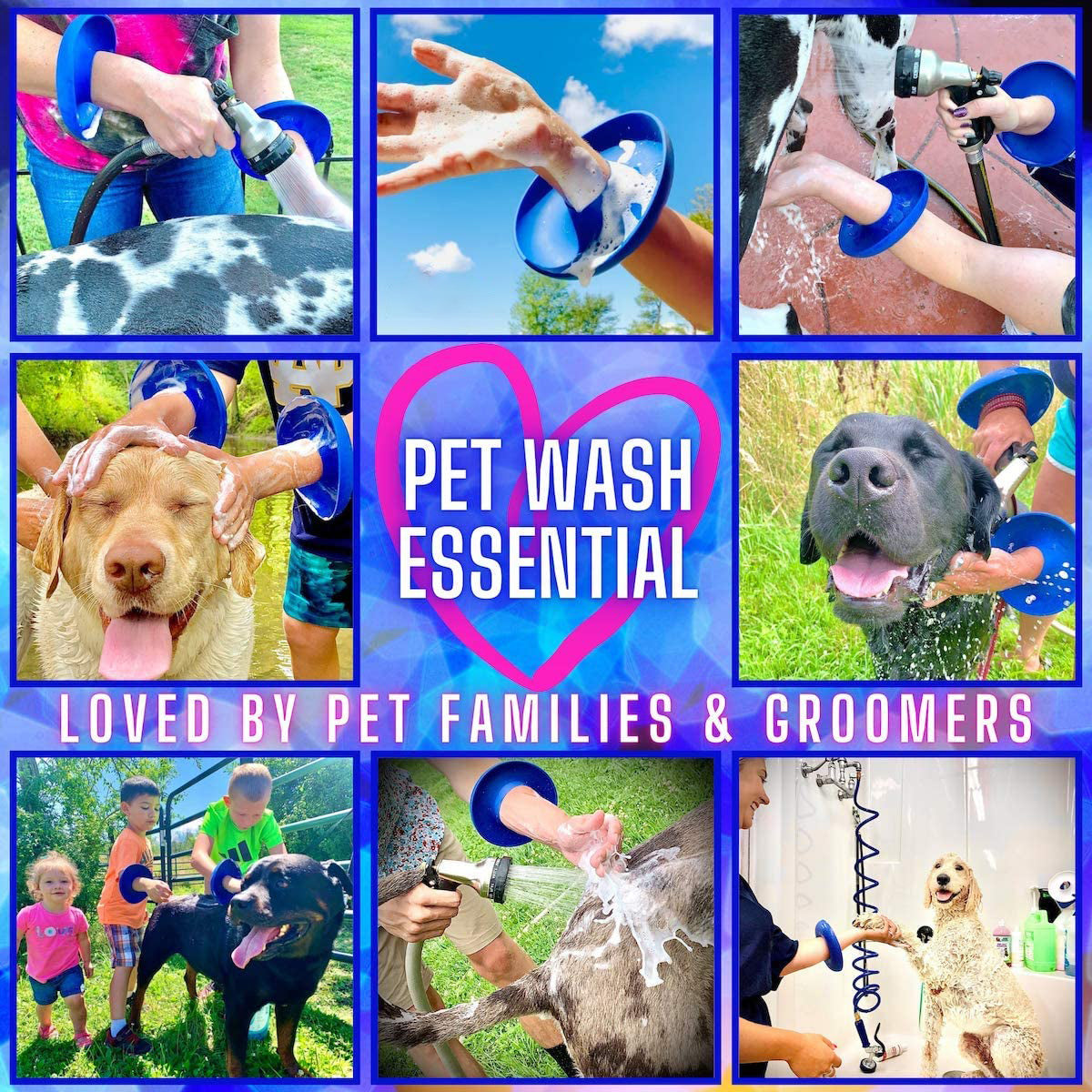 Drip Catcher Cuffs - Prevent Soap, Water, from Running Down Arms While Grooming with Pets Shampoo and Conditioner, Washing Supplies Pet Bathing Tool