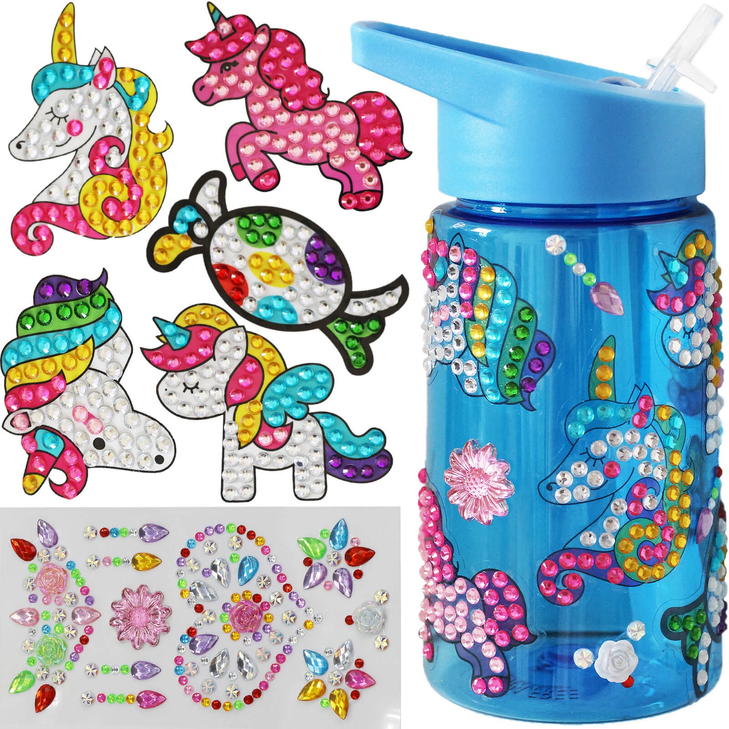 Decorate Your Own Water Bottle for Girls Age 6-8 - Cool 6 Year Old Girl Gifts Idea