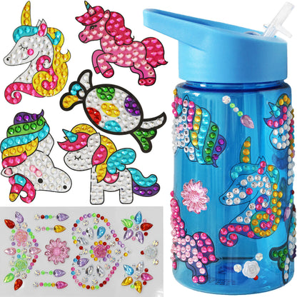 Decorate Your Own Water Bottle for Girls Age 6-8 - Cool 6 Year Old Girl Gifts Idea