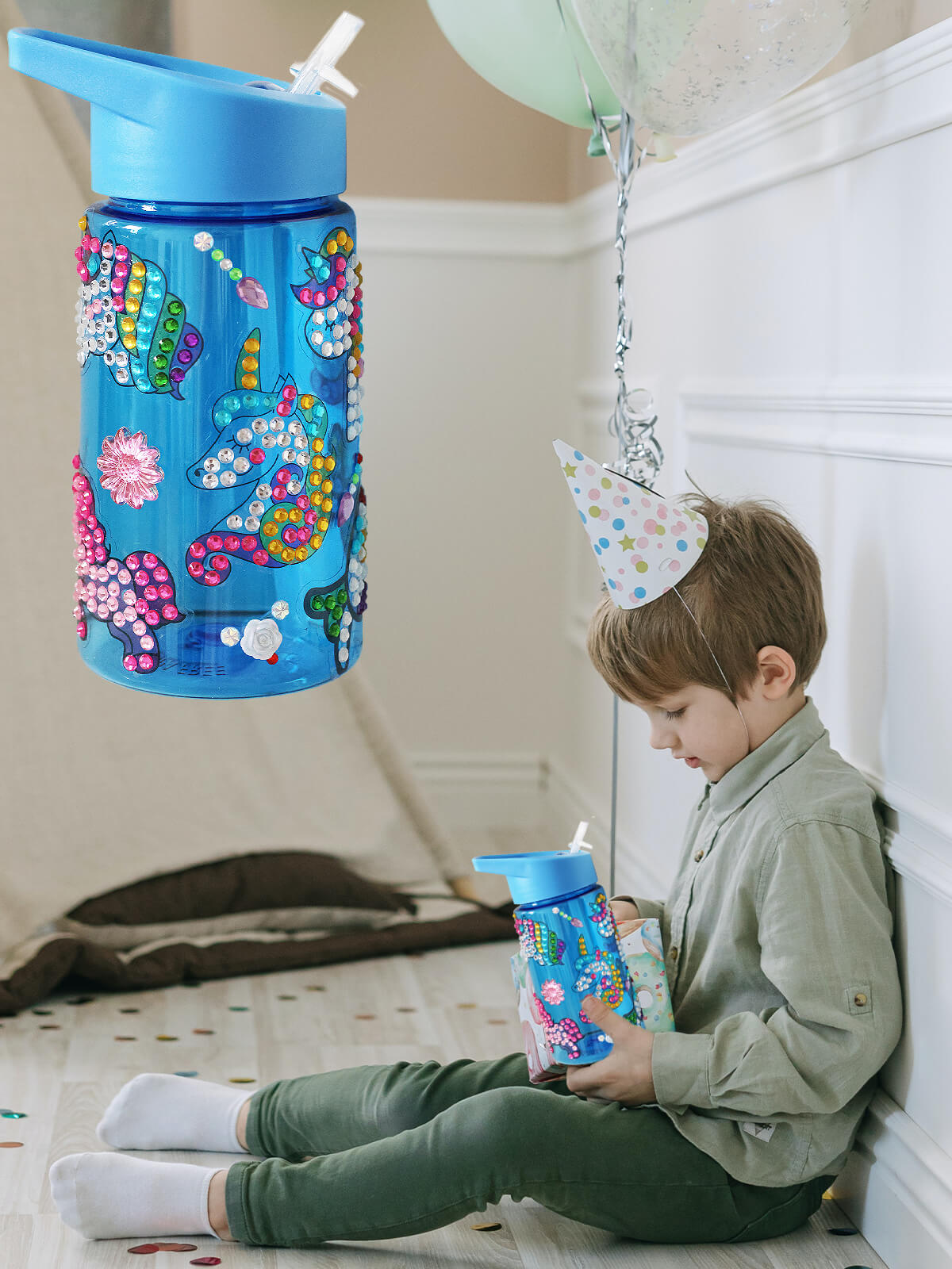 Decorate Your Own Water Bottle for Girls Age 6-8 - Cool 6 Year Old Girl Gifts Idea