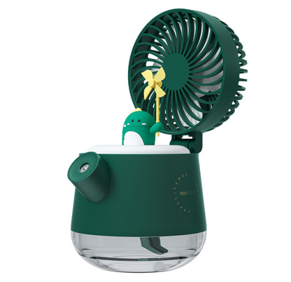 Desktop aromatherapy fan desktop small portable night light usb rechargeable mute large wind