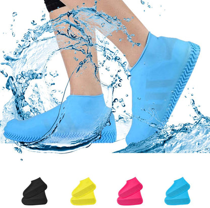 Waterproof Silicone Low-Cut Shoe Covers, Non-Slip Water Resistant Overshoes, Reusable and Foldable Durable for Men Women Kids Outdoor