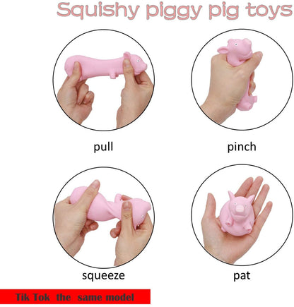 Toy Pink Pig Gifts for Kids Adults Popping Out Eyes Animal  Anxiety Stress Relief Autism Disorders Funny Piggy Sensory Stress Toy for Girl Boy Women Girlfriend Birthday Party Favors