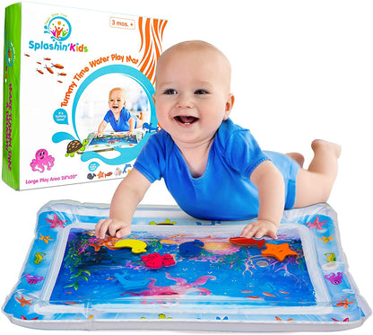 Inflatable Tummy Time Premium Water mat Infants and Toddlers is The Perfect Fun time Play Activity Center Your Baby's Stimulation Growth