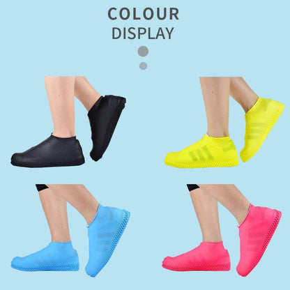 Waterproof Silicone Low-Cut Shoe Covers, Non-Slip Water Resistant Overshoes, Reusable and Foldable Durable for Men Women Kids Outdoor