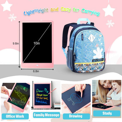 LCD Writing Tablet 10 Inch Kids Colorful Doodle Board Drawing, Educational and Learning Toy Gift for 2-6 Years Old Boy and Girls