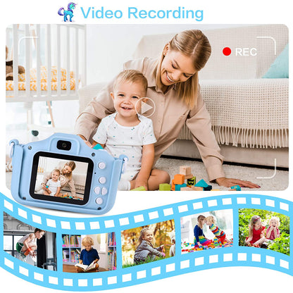 Kids Camera for Girls Boys,Kids Selfie Camera Toy 1080P HD Digital Video Camera for Toddler, Best Gifts for 3-12 Years Old Children with 32G SD Card